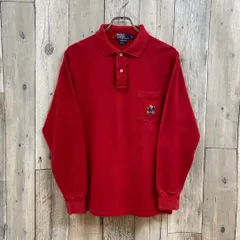 Polo by Ralph Lauren 長袖 ポロベア 刺繍 ポロシャツ M