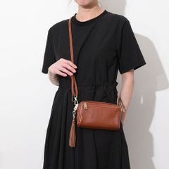 【COOCO】レザーミニポシェット 牛革