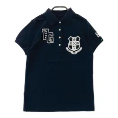 サイズ：0 PEARLY GATES パーリーゲイツ  半袖ポロシャツ 袖星刺繍 ネイビー系 [240001266967] ゴルフウェア レディース ストスト