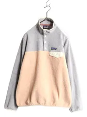 【お得なクーポン配布中!】 パタゴニア ライトウェイト シンチラ スナップT レディース M / 19年製 PATAGONIA フリース ジャケット アウトドア プルオーバー ツートン