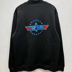 新品 トップガン TOP GUN ジャンパー ジップアップジャケット 上着 ジャンバー ムービーTシャツ 映画Tシャツ メンズ Lサイズ 半袖 ブラック プリント