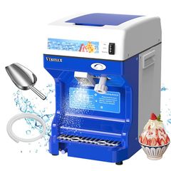 Vtsmax 250Wかき氷機 電動 アイススライサー 業務用氷粉砕機 適切な氷 かき氷メーカー かき氷120kg/h 容量2L 業務用 家庭用 スムージー作り シャーベット 生鮮食品の鮮度保持