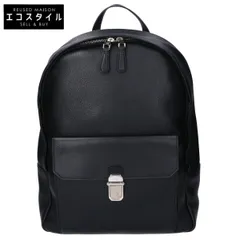 ダンヒル dunhill 本革 ほぼ未使用黒 レザー リュック バックパック