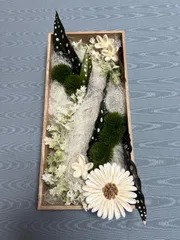 ドライ&アートフラワーアレンジ　壁掛け