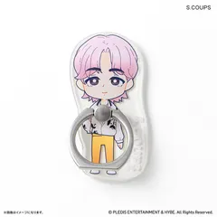 ☆ PetiTEEN スマホリング S.COUPS SEVENTEEN グッズ PetiTEEN スマホリング S.COUPS エスクプス セブチ プチティーン ホールドリング スマホスタンド スマホ リング スタンド 片手操作 動画視聴 推し活グッズ