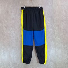 NIKE　ナイキ ロゴ刺繍　サイドジップ　カラーブロック サイドライン  ブラック　黒 M ジャージ トラックパンツ