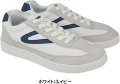 トレトン スニーカー メンズ 黒 ブラック ホワイト 白 ネイビー 紺 おしゃれ ブランド 軽量 軽い シューズ テニス TRETORN ヒモ ひも 紐 履きやすい tatms1535 ホワイト/ネイビー 25.5cm