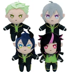 ツイステッドワンダーランド エクストラ 制服 ぬいぐるみ ディアソムニア寮 4種セット 【新品】 ツイステ グッズ マレウス リリア シルバー セベク ディズニー ぬいぐるみ ディア