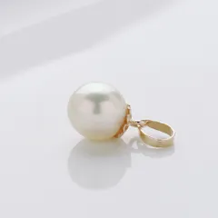 K18 パール ペンダントトップ 本真珠 6mm - c.2000s