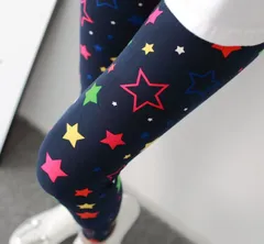 送料無料　レディース カラフル ポップな 星柄 レギンス パンツ レギパン