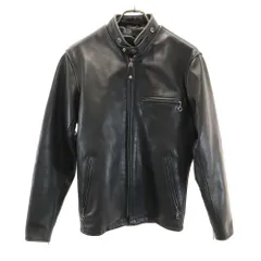 ショット 90s USA製 オールド シングルライダースジャケット 34 ブラック schott レザージャケット 本革 毛皮ライナー付 メンズ