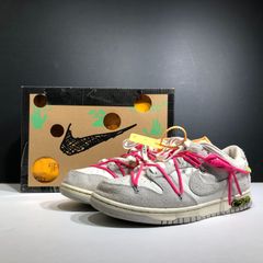オフホワイト × ナイキ ダンク ロー ハイパーピンク No.17 24cm - メルカリ