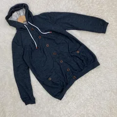 【Navy】ネイビー 無地 レース ボタン 10187