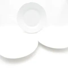 ジノリ　ボンジョルノホワイト　17プレート×5 ジノリ1735／リチャード ジノリ（イタリア） ボンジョルノ