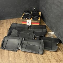 Bros Clazzio クラッツィオ シートカバー 全席セット 【中古】 美品 新ブロス ブラック 39ESG6034K エブリイ クリッパー他 065095 / 22551