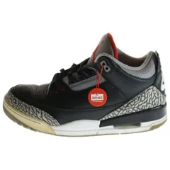 NIKE (ナイキ) AIR JORDAN 3 RETRO OG BLACK CEMENT エアジョーダン レトロ ブラックセメント ハイカットスニーカー ブラック/レッド US10/28.0cm 854262-001
