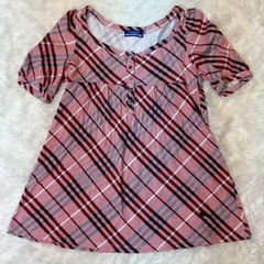 Tシャツ バーバリー ブルーレーベル 半袖 カットソー ノバチェック柄
