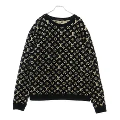 ルイヴィトン モノグラム ジャカード 長袖 スウェット LV ロゴ トレーナー LOUIS VUITTON ルイヴィトン モノグラム ジャカード スウェット
