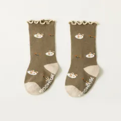 ☆ ダークブラウン ☆ Sサイズ ☆ キッズ ソックス seysmy ベビー 靴下 滑り止め ソックス キッズ くつ下 ベビーソックス 赤ちゃん 子供 ベビー用品 子ども 男の子 女の子 レッグウェア ガールズ ボーイズ ベビー服 子供服 おしゃれ かわいい