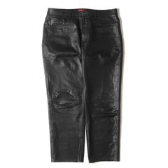 Supreme シュプリーム パンツ サイズ:36 22AW ラムスキン レザーパンツ Leather 5-Pocket Jean ブラック 黒 ボトムス ズボン【メンズ】