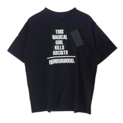 NEIGHBORHOOD ネイバーフッド 23SS 231PCJIN-ST02S NH X JUN INAGAWA.TEE SS-2 ジュンイナガワ プリント 半袖 Tシャツ ブラック系 XL【新古品】【未使用】【中古】