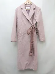 ■ ECLIN エクラン かわいい 大人女子 無地 長袖 コート サイズF ピンク系 レディース P  【1308240011367】