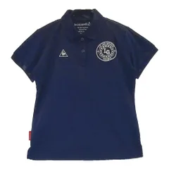 サイズ：M LE COQ GOLF ルコックゴルフ  半袖ポロシャツ　メッシュ  ネイビー系 [240101313820]# ゴルフウェア レディース ストスト