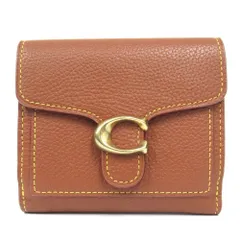 美品 COACH コーチ タビー スモール ウォレット 財布 二つ折り レザー コンパクト 76527 茶 ブラウン レディース 古着 中古 USED