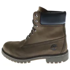 Timberland (ティンバーランド) PREMIUM 6 IN WATERPROOF BOOT プレミアム 6 インチ ウォータープルーフ ヌバック レザー ブーツ ブラウン US8.5/26.5cm TB 010001 214