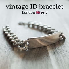 vintage 英国製 シルバー 925 ブレスレット ロンドン イギリス製ビンテージ シルバー925チェーンブレスレット | 通販