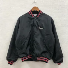 USA古着 90'sUSA製ナイロンスタジャン Birdie Mバックプリント有