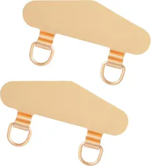 【特価商品】ホルダー ステンレス 充電影響なし ショルダーベルト スマホ 人気 スマホ 携帯ストラップホルダー 極薄 切れない Ｄ字リング ストラップホルダー ステンレス鋼 ストラップホルダー スマホケースに挟む 丈夫 全機種対応 2枚 金属製タグパッチ 落下