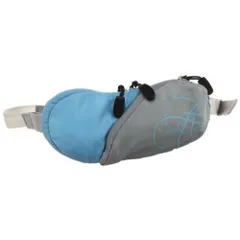 アシックス(ASICS) ランニング アヤミ パッカブルポーチ/ウエストポーチ EBT204-1134 アッシュグレー/ブルーグリーン 9×19cm