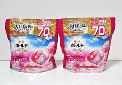 ボールド ジェルボール 4in1 華やかおひさまとプレミアムブロッサムの香り つめかえ用 洗濯洗剤 70個入り × 2袋