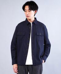 新品 未使用 JIGGYS SHOP(ジギーズショップ)ネルCPOシャツ 215149 ネイビー