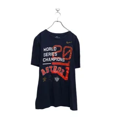 NIKE 半袖 ロゴ Tシャツ ナイキ L ネイビー ワールドシリーズ クルーネック 古着卸 アメリカ仕入 a604-7215