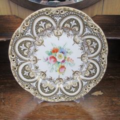 KPMベルリン1900年ノイジェラット金盛フルーツプレート19cm美品1級品