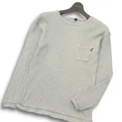 MANASTASH マナスタッシュ 通年 ヘンプ混★ サーマル ワッフル ポケット カットソー ロンTシャツ ポケT Sz.M メンズ グレー