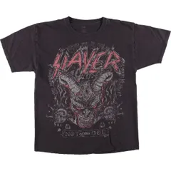 古着 ヘインズ Hanes SLAYER スレイヤー バンドTシャツ バンT メンズL相当/eaa580127のサムネイル