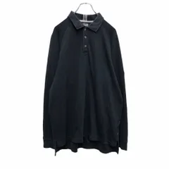 adidas 長袖 ポロシャツ L ブラック ホワイト アディダス スポーツ CLIMALITE 古着卸 アメリカ仕入 a503-6163