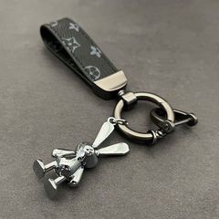 キーホルダー 革 キーリング メンズ レディース キーチャーム キークリップ スマートキー キーチェーン