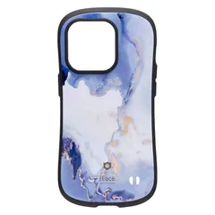 iFace First Class Marble iPhone 14 Pro ケース (クラウドブルー)【アイフェイス アイフォン14pro 用 iphone14プロ 用 カバー 韓国 耐衝撃 ストラップホール 大理石柄】