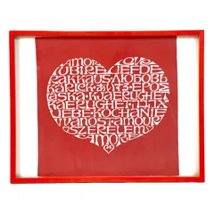 T⭐︎アレキサンダージラルド　LOVE ファブリックパネル 希少品】アレキサンダージラルド LOVE HEART ファブリックパネル