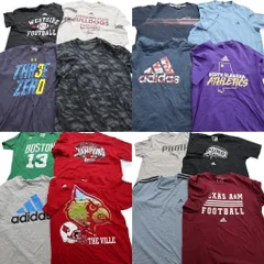 古着卸 まとめ売り スポーツブランドMIX 半袖Tシャツ 16枚セット (メンズ L ) アディダス リーボック 中古 古着 NA2856
