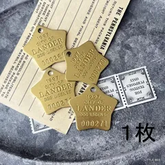 301・R-1919　ヴィンテージ ライセンス　スター　1997年  ヴィンテージ　ドッグタグ　ヴィンテージタグ　ネコ　ヴィンテージ 　レア　アクセサリー　首飾り　キーホルダー　ナンバータグ　アメリカタグ　アメリカ雑貨　直輸入　チャーム