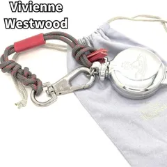 【大切にしたい個性派マナーアイテム✨】　Vivienne Westwood ヴィヴィアンウエストウッド　ミリタリーコード 携帯灰皿 廃盤 オーブ 刻印 ポーチ付 アクセサリー 喫煙　シルバー