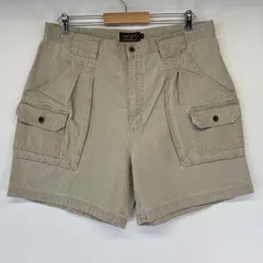 古着 80's/80年代 ヴィンテージ エディー・バウアー Eddie Bauer ショートパンツ ダック カーゴパンツ ワーク 半ズボン ハーフパンツ 短パン w38  グレー メンズ