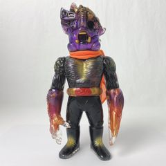 シカマァク × REALHEAD シカ魔シン (二重成型・パープル顔・オレンジマフラー) ソフビ