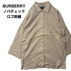 BURBERRY バーバリー 長袖シャツ ノバチェック ロゴ刺繍　コーデュロイ風　M