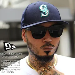 ニューエラ NEW ERA キャップ シアトル マリナーズ メンズ 春夏秋冬用 紺 大きいサイズ MLB S ロゴ LP 59Fifty 帽子 cap 浅め カーブバイザー フィッテッドキャップ プロモデル b系 ヒップホップ ファッション 13554930